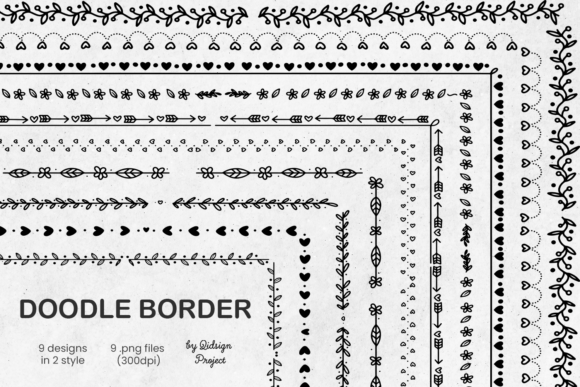 10 Doodle Border, Doodle Frames: Elevate Your Design Workflow