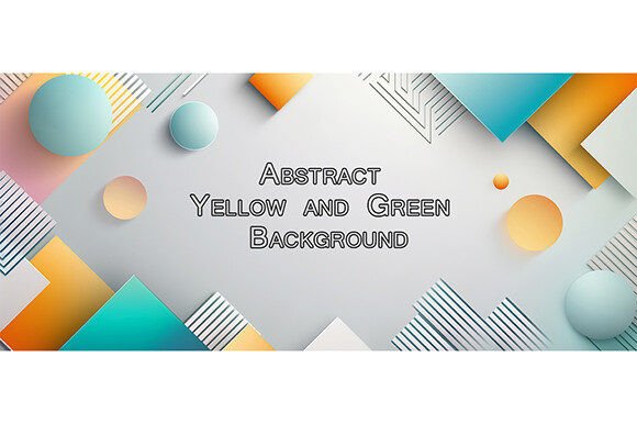 Abstract Yellow and Green Background