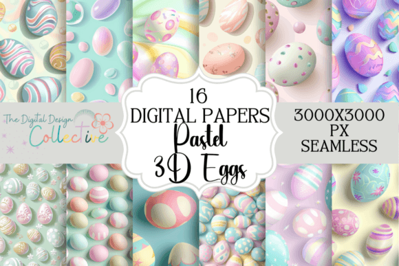 Evaluating 3D Pastel Seamless Easter Eggs for Creative Projects
