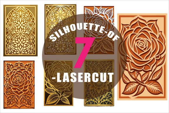 Gold Silhouette, Lasercut Decorative Art: Elevating Design with Intricate Elegance