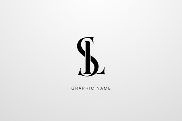 Initial Letter SL or LS Logo Design