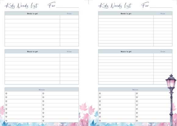 Kids Needs List: The Printable Planner Page That Actually Works