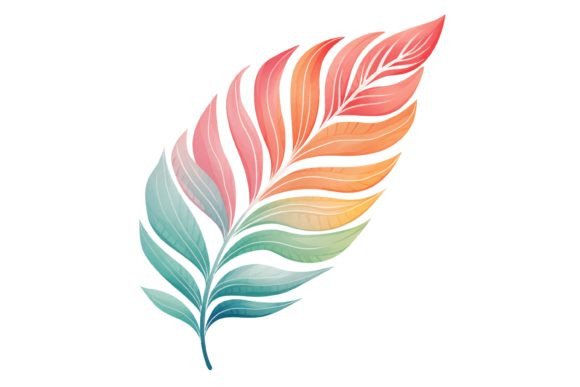 Pastel Leaf Clipart: Elevate Your Designs with Nature-Inspired Elegance