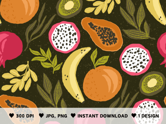 The Art of Imperfection: Leveraging the Fruits Grunge Pattern for Authentic Branding and Design