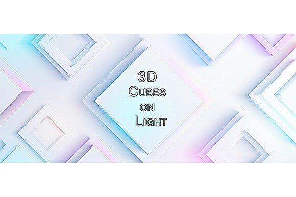 The Power of Minimalism: Leveraging 3D Cubes on Light Abstract Backgrounds for Modern Design