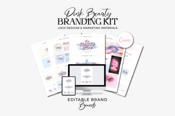 The Strategic Advantage of the Pink Beauty DIY Branding Kit for Canva in Modern Real Estate Marketing